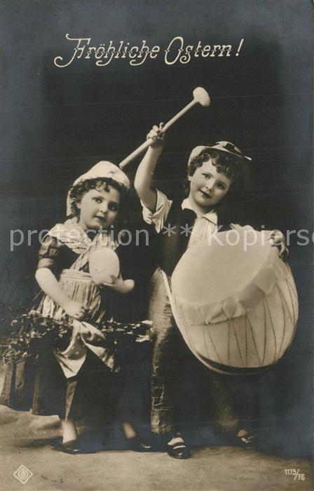 Foto ?PG Nr. 1175/16 Ostern Kinder Trommel