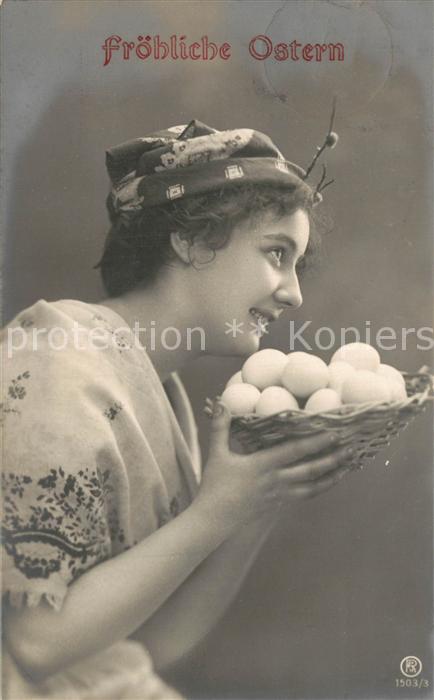Foto RPH Nr. 1503/3 Ostern Frau Eier