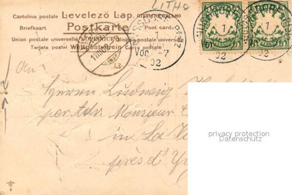 Pferde K?nstlerkarte Litho – Bild 2