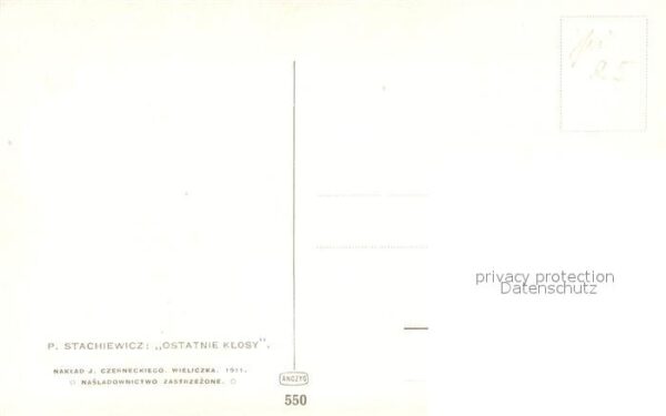 Kuenstlerkarte P. Stachiewicz Ostatnie Klosy – Bild 2