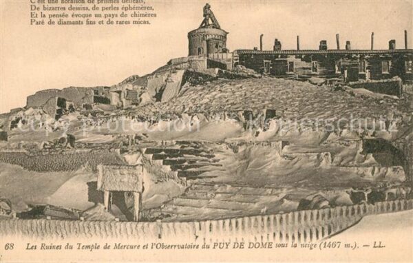 Observatorium Sternwarte Urania Ruines du Temple de Mercure Puy de Dome
