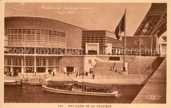 Exposition Internationale Paris 1937 Pavillon de la Belgique