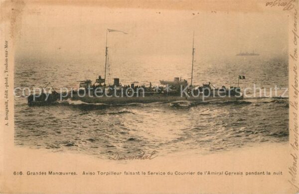Marine Torpilleur Courrier Amiral Gervais