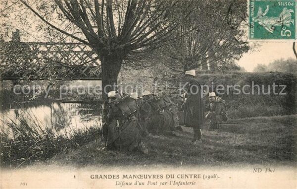 Militaria Frankreich Defense d_un Pont par l'infanterie