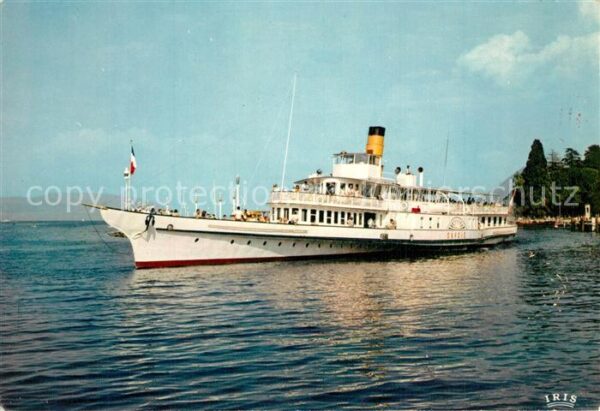 Dampfer Seitenrad Savoie Lac Leman