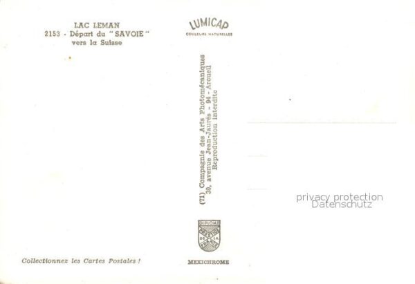 Dampfer Seitenrad Savoie Lac Leman – Bild 2