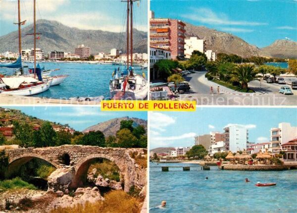 Puerto de Pollensa Hafen Küstenstrasse Landschaftspanorama
