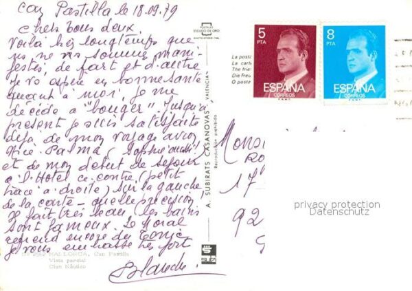 Can Pastilla Palma de Mallorca Hafen Uferstrasse Landkarte – Bild 2