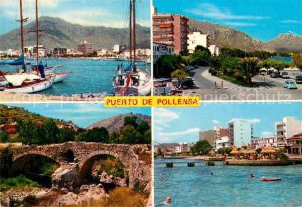 Puerto de Pollensa Hafen Segelyachten Küstenstrasse Alte B