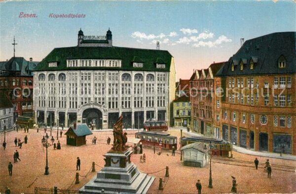 Essen Ruhr Kopstadtplatz Strassenbahn