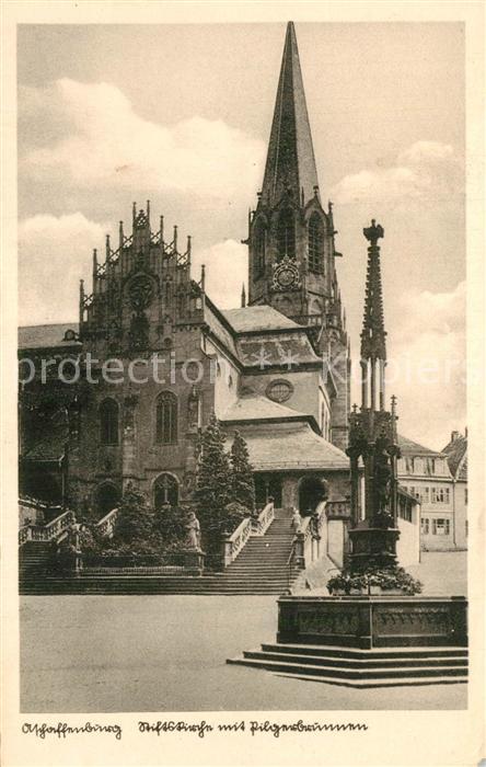 Aschaffenburg Main Stiftskirche Pilgerbrunnen