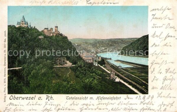 Oberwesel Rhein Hafeneinfahrt