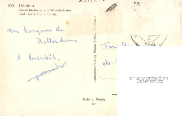 H?chen Aussichtsturm Wanderheim Gastst?tte – Bild 2
