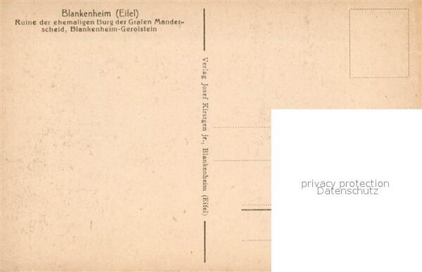 Blankenheim Eifel Ruine Burg Graf Manderscheid – Bild 2