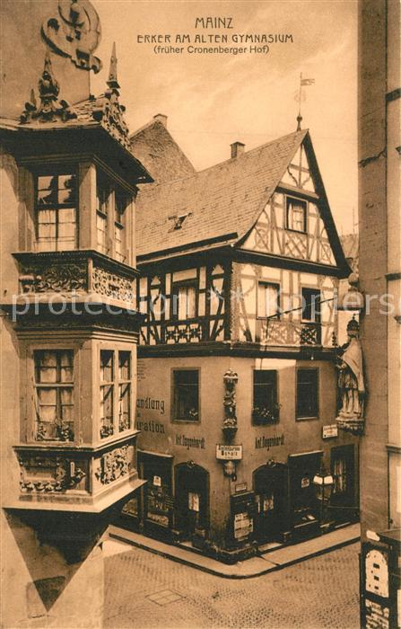 Mainz Rhein Erker am Alten Gymnasium