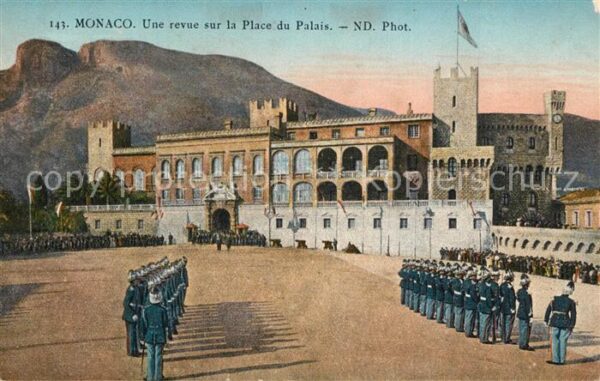 Monaco Place du Palais Soldaten