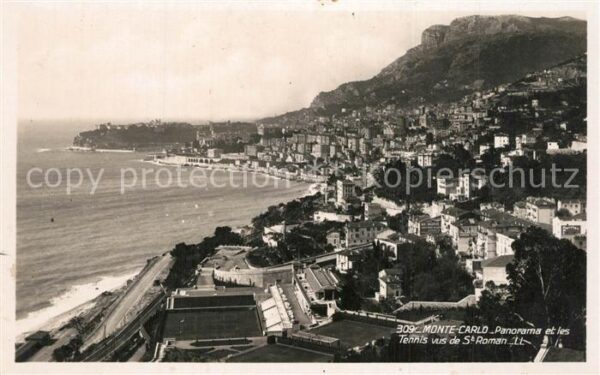 Monte-Carlo Tennis vus de St. Roman