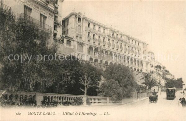 Monte-Carlo Hotel de L_Hermitage Strassenbahn