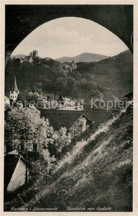 Hornberg Schwarzwald Durchblick vom Viadukt