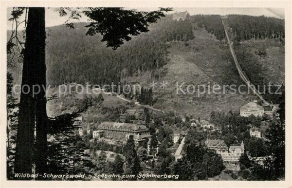 Wildbad Schwarzwald Seilbahn zum Sommerberg