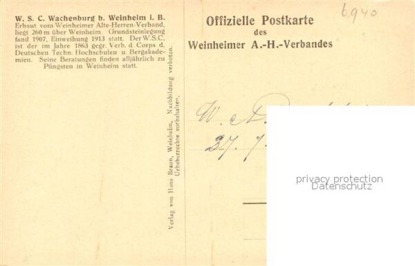 Weinheim Bergstrasse Wachenburg – Bild 2
