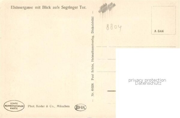 Dinkelsbuehl Els?ssergasse mit Segringer Tor – Bild 2