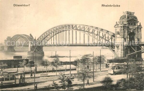 D?sseldorf Rheinbr?cke Strassenbahn Strassenbahn