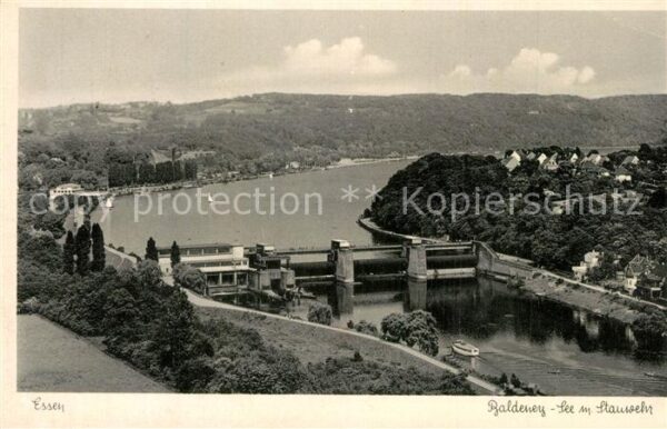 Essen Ruhr Baldeney-See mit Stauwehr
