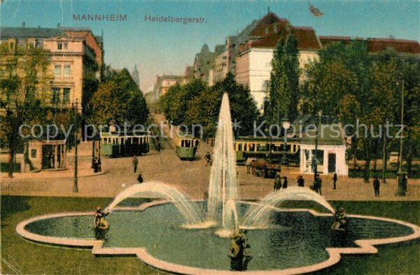 Mannheim Heidelbergerstrasse Brunnen