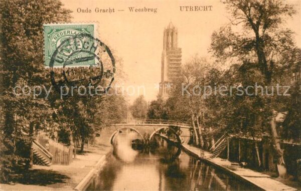 Utrecht Oude Gracht Weesbrug