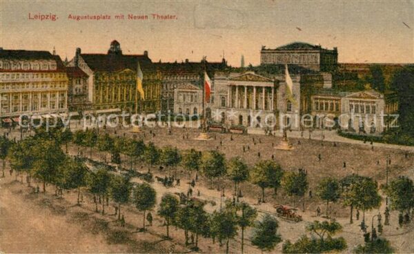 Leipzig Augustusplatz mit Neuem Theater