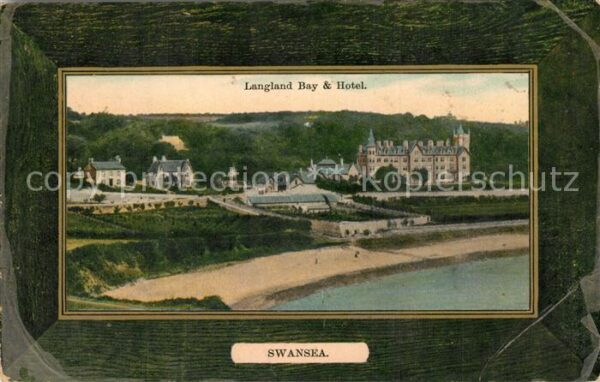 Swansea Langland Bay und Hotel