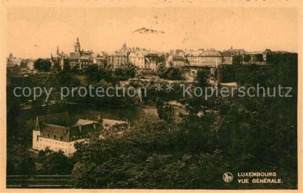 LUXEMBOURG  Luxemburg Vue generale