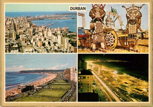 Durban South Africa Fliegeraufnahme Strand Skyline