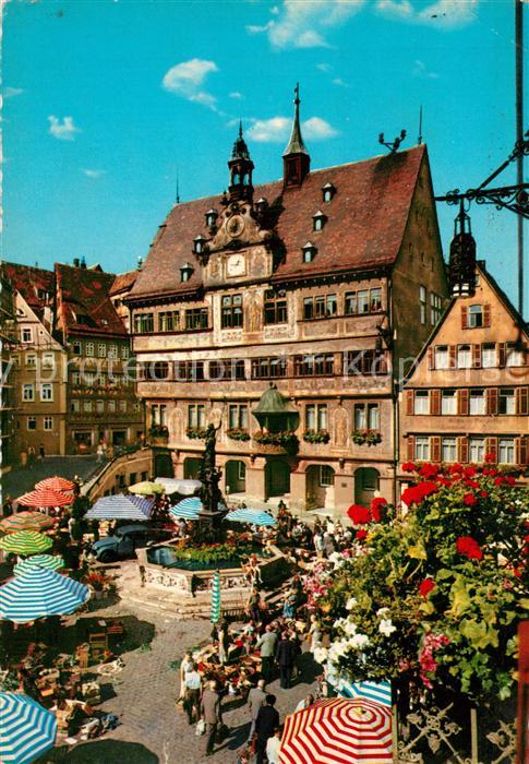 T?bingen Universit?tsstadt Marktplatz mit Rathau