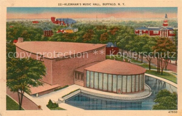 Buffalo New York Kleinhan's Music Hall Illustration