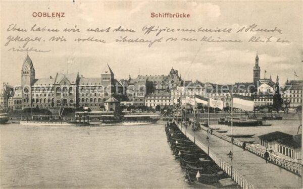 Koblenz Rhein Schiffbrücke