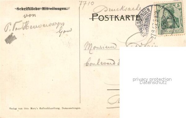 Donaueschingen Ansicht mit Kirche – Bild 2