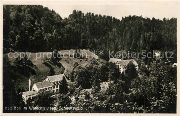 Bad Boll Bonndorf Teilansicht Wutachtal Schwarzwald