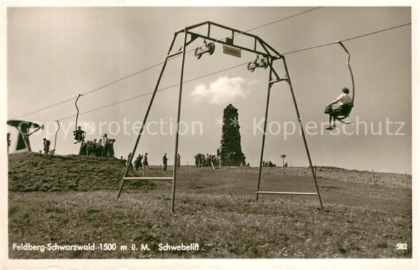 Feldberg Schwarzwald Schwebelift Bismarckdenkmal auf dem See