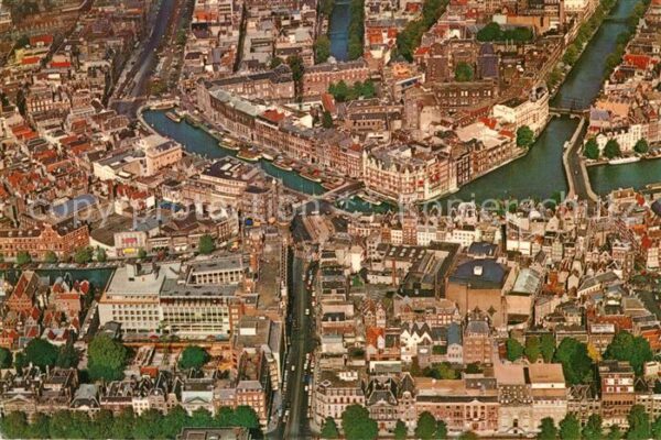 Amsterdam Niederlande Altstadt alter Minzerturm Fliegeraufnah