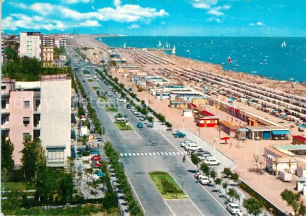 Riccione Spiaggia Strand Uferstrasse