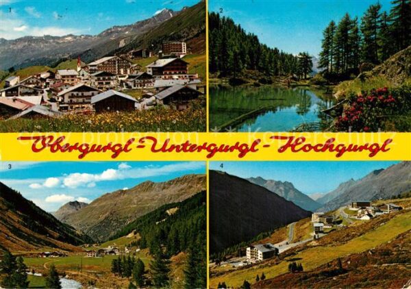 Obergurgl Soelden Tirol Panorama Pillersee Untergurgl Hochgurgl