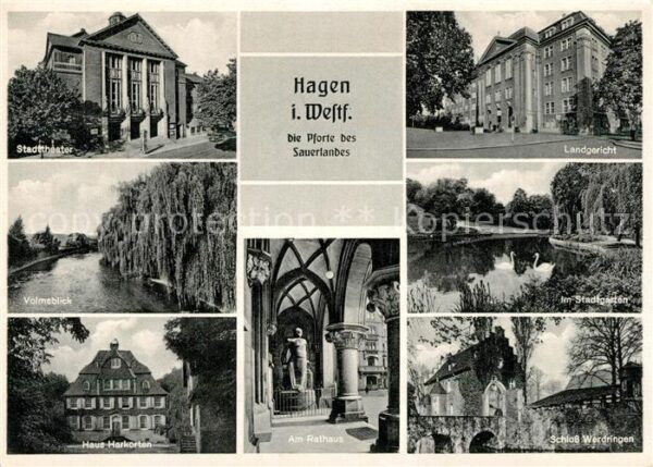 Hagen Westfalen Pforte des Sauerlandes Stadttheater Vol