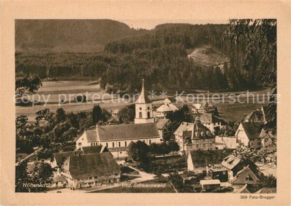 Lenzkirch Ansicht mit Kirche Höhenluftkurort im S