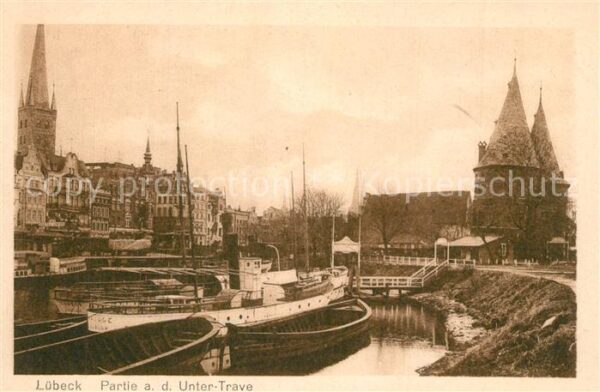 Luebeck Partie an der Untertrave Dampfer Holste