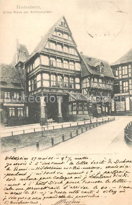 Hildesheim Altes Haus am Andreasplatz Fachwerkhaus