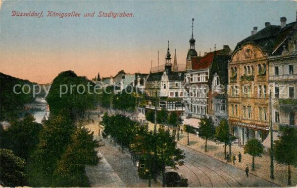 Duesseldorf Königsallee und Stadtgraben