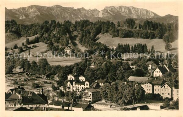 Bad Toelz Panorama mit Blick zur Benediktinerwand