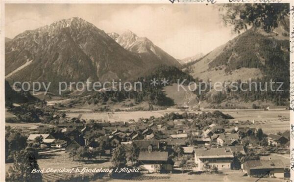 Bad Oberdorf Gesamtansicht mit Alpenpanorama